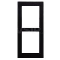 Black Surface Installation Frame for 2 Modules (Recommended with 9155062)