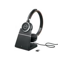 Jabra Evolve 65+ UC Bluetooth Stereo Headset with Charging Stand