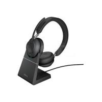 Jabra Evolve2 65 Link380 USB-C UC Dual Headset with Stand