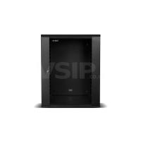 All-Rack 12U 550MM Deep Wall Mount Data Cabinet (Black)