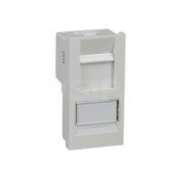 Cat6 UTP RJ45 Shuttered Module in White - Low Profile (CAT6-RJ45-M)