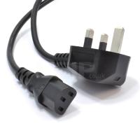 UK C13 Power Cable Black 1.8m