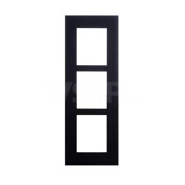 Black Flush Installation Frame for 3 Modules (Requires 9155016)