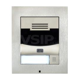 2N IP Solo with Camera Surface Mount - Brushed Nickel (inc frame) (Recommended with 9155068)
