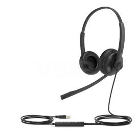 Yealink UH34 Dual USB Headset with leatherette ear cushion (UC Edition)