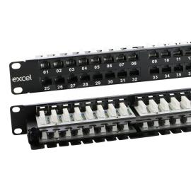 Excel Cat6 48 Port Unscreened Patch Panel 