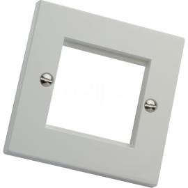 Excel White Single Gang Flat Plate without Blanks (100-714)