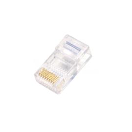 RJ45 Plug CAT5 Connectors with Gold Pins - Pack of 100