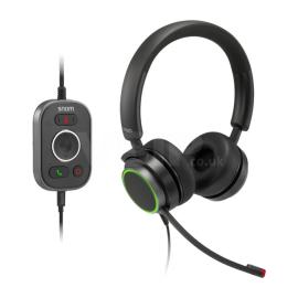 Snom A330D Wideband Binaural Headset Compatible with Snom IP Phones