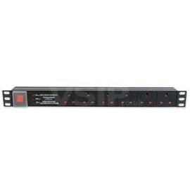 LMS Data 6-Way 1U 19-inch Horizontal Rackmount PDU