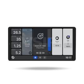 Shelly Touch Screen Wall Display X2 & BLU H&T (Silver)