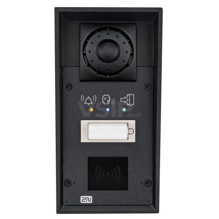 2N IP Force with 1 Button, Pictograms, RFID Reader Slot and 10W Speaker