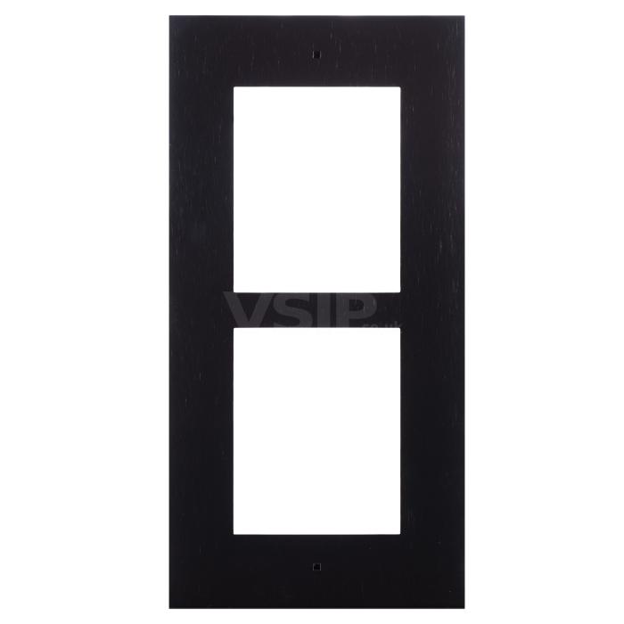 Black Flush Installation Frame for 2 Modules (Requires 9155015)