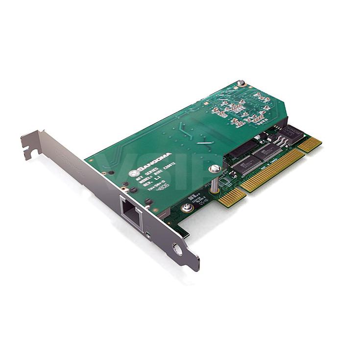 Sanogma A101D Single Port T1/E1/J1 PCI Card w/EC HW