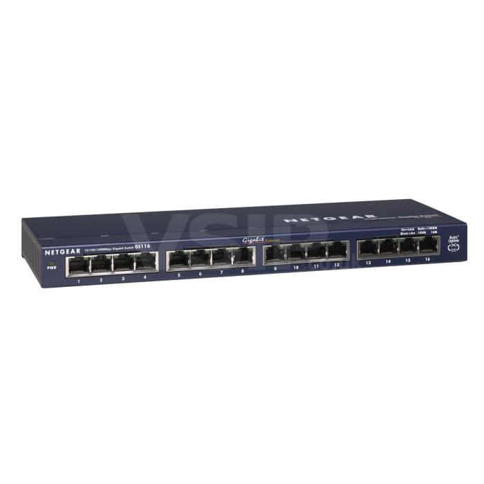 Netgear 16 Port, 10/100/1000, Unmanaged Switch