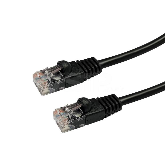 Ethernet Cable - Category 5 - Black - 25m