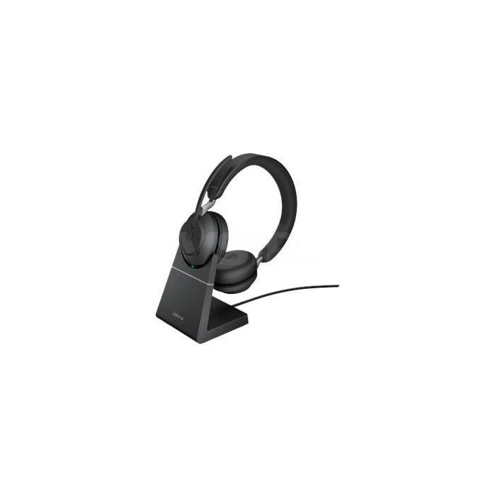 Jabra Evolve2 65 Link380 USB-C UC Dual Headset with Stand
