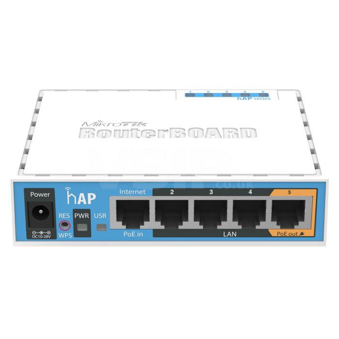 MikroTik RouterBOARD (hAP) WiFi 4 Access Point - RB951UI-2ND