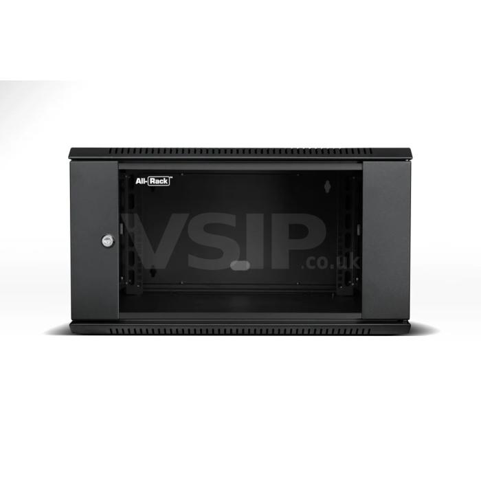 All-Rack 6U 600mm Deep Wall Mount Data Cabinet (Black)