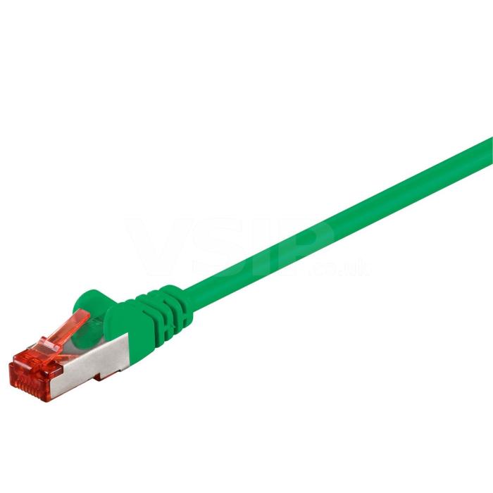 Cat6 S-FTP Cable - Green - 0.15m 
