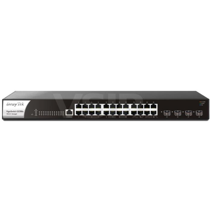 Draytek VSG2280X 10GbE Gigabit Switch with 24 Gigabit Ports 